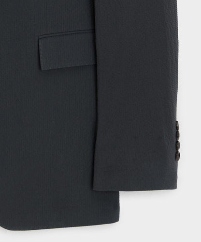 Italian Seersucker Sutton Jacket - Obsidian