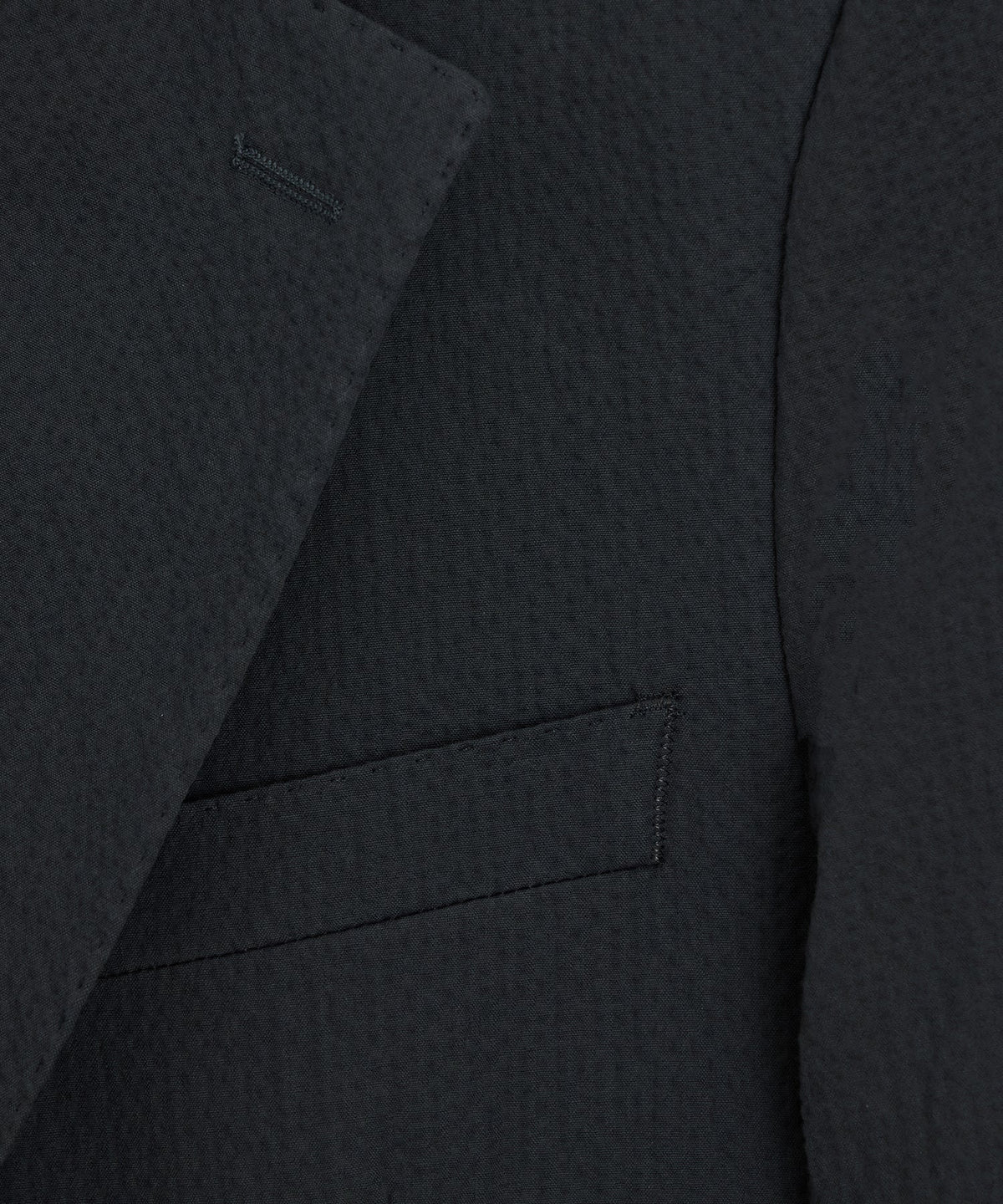 Italian Seersucker Sutton Jacket - Obsidian