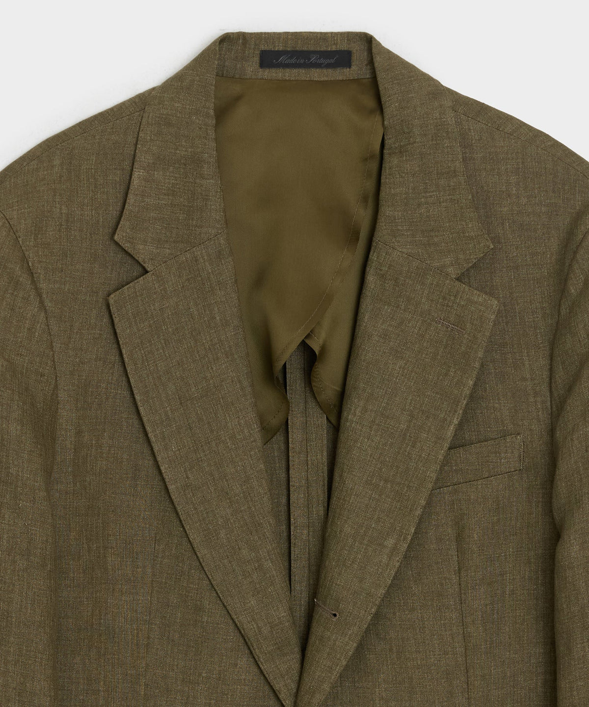 Italian Linen Madison Jacket - Olive