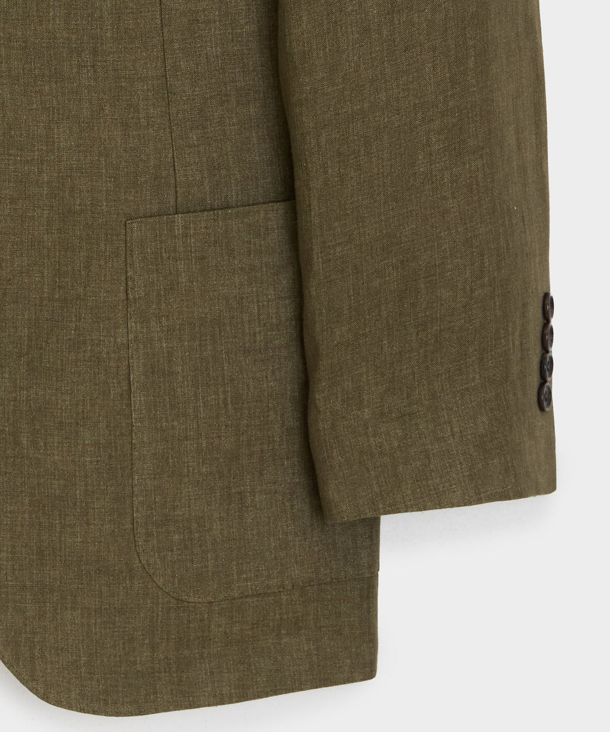 Italian Linen Madison Jacket - Olive