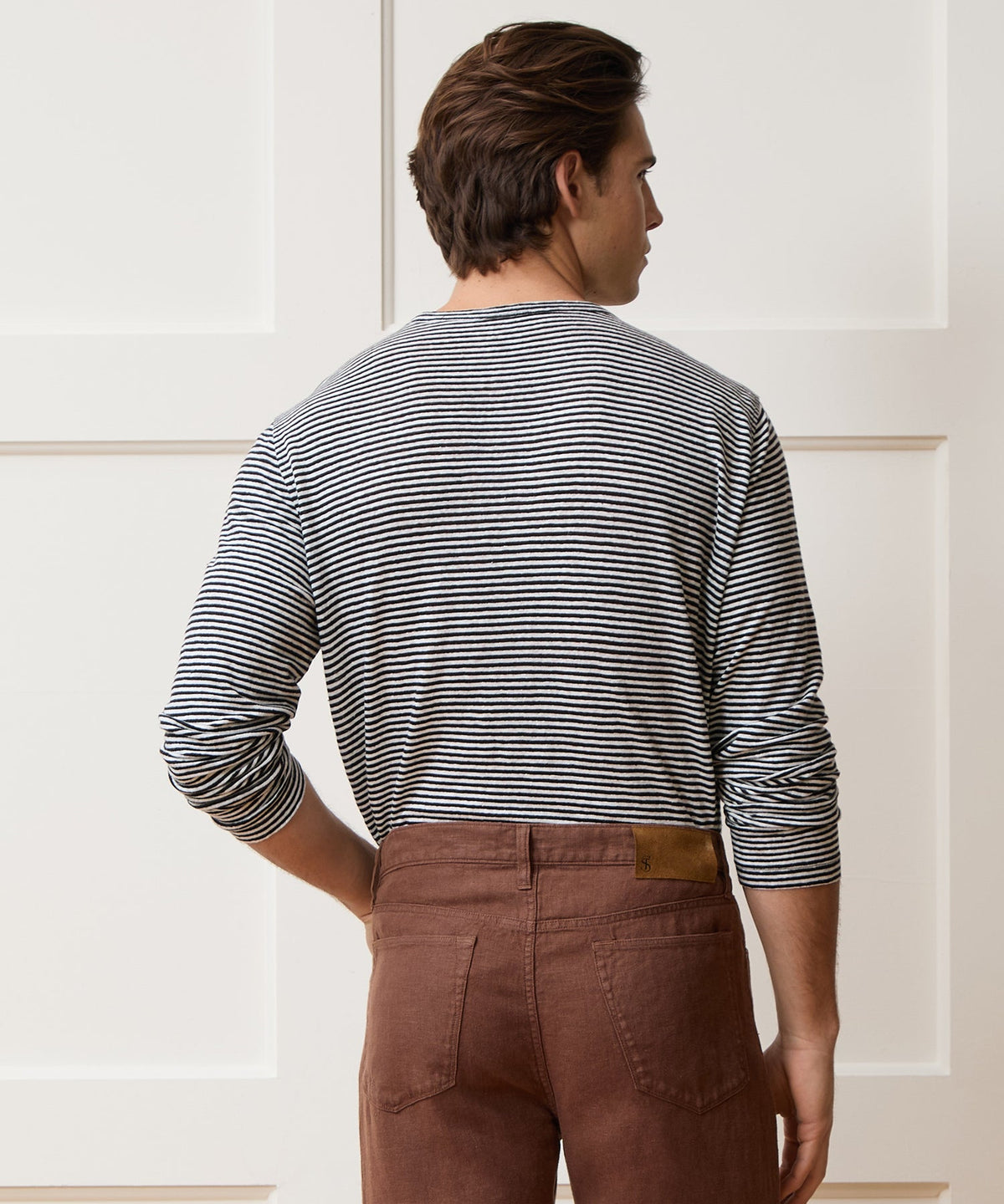 Linen Jersey Tee - Captain Navy