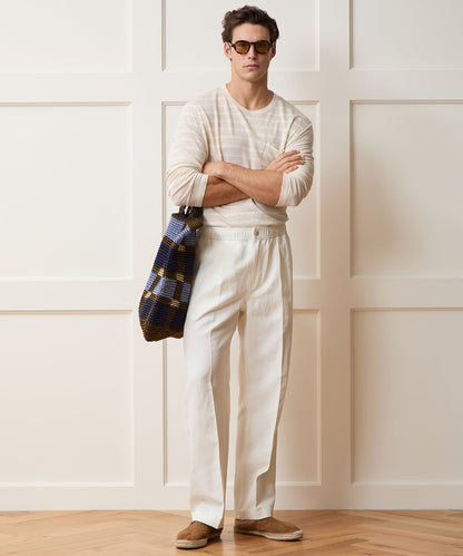 Linen Jersey Tee - Eggshell