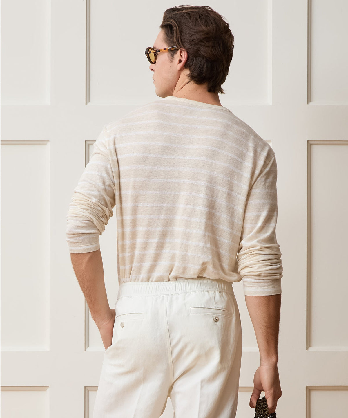 Linen Jersey Tee - Eggshell