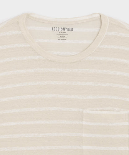 Linen Jersey Tee - Eggshell