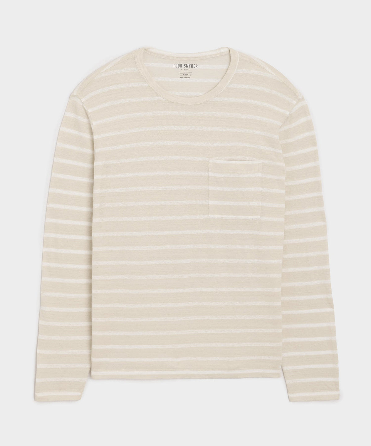 Linen Jersey Tee - Eggshell