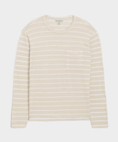 Linen Jersey Tee - Eggshell