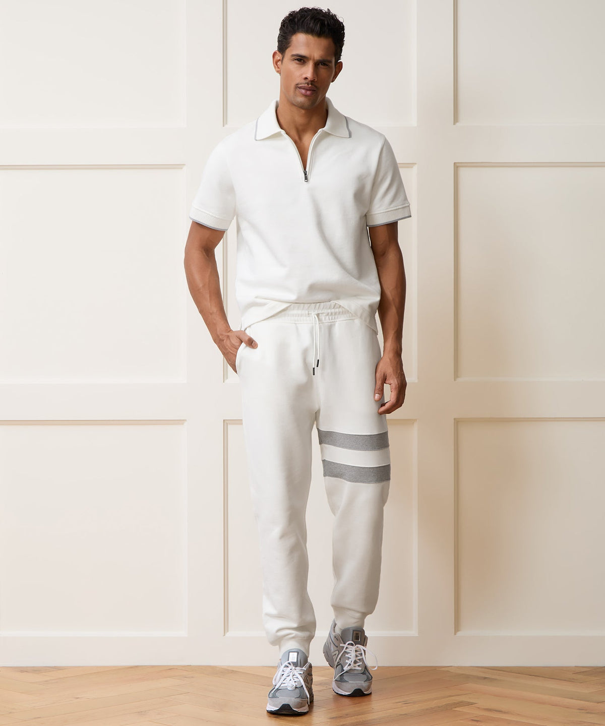 Foundation Quarter-Zip Polo - Bisque
