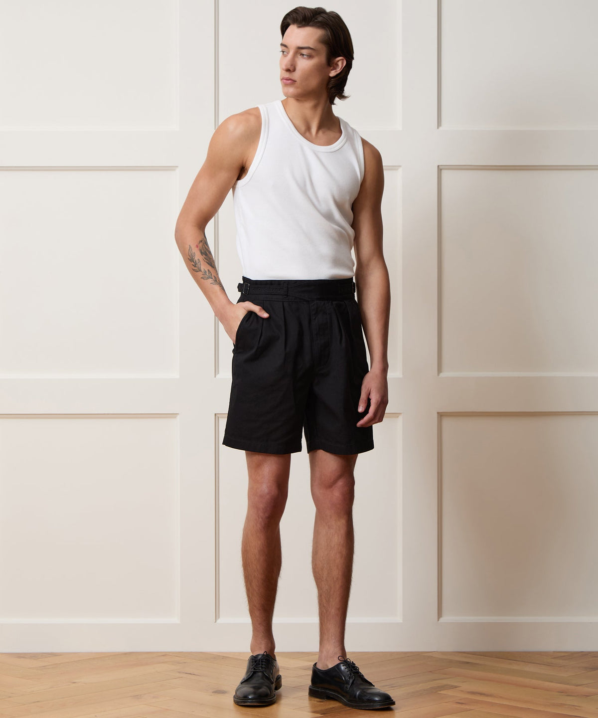 Cotton Ribbed Tank - White