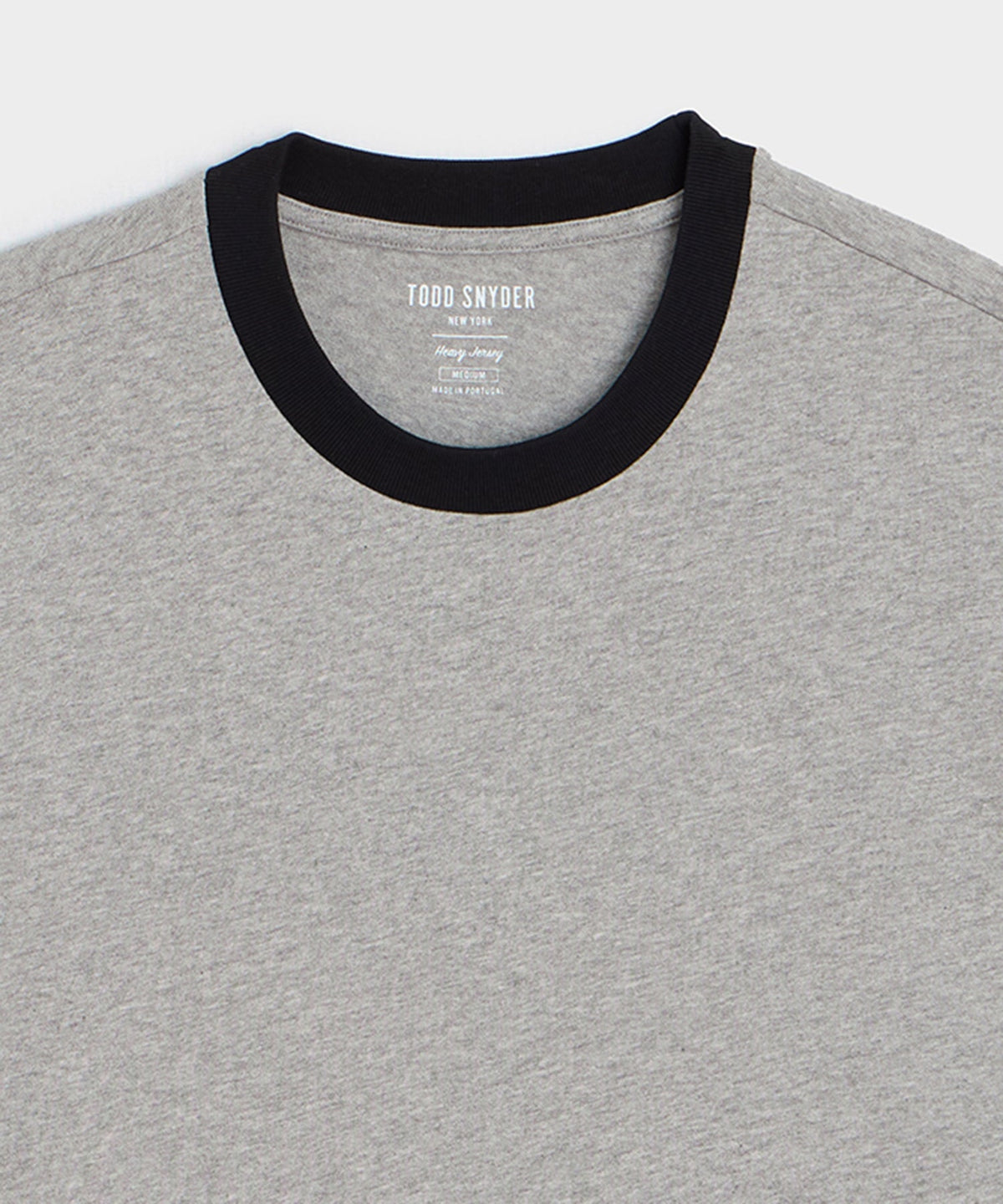Boxy Jersey Ringer Tee - Grey Heather