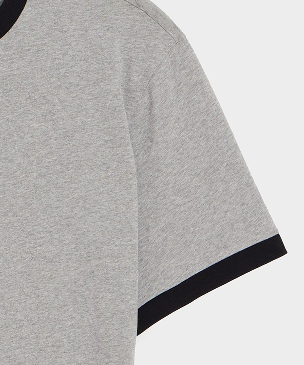 Boxy Jersey Ringer Tee - Grey Heather