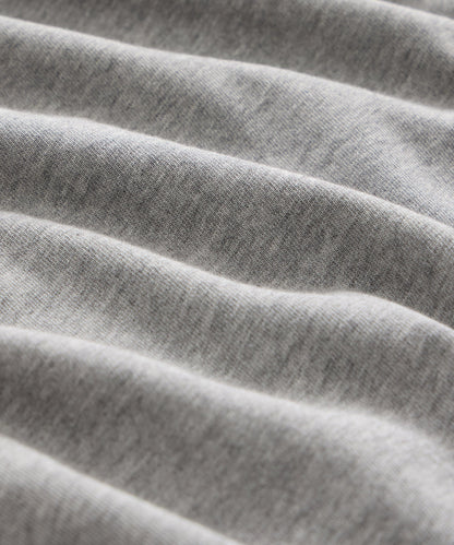Boxy Jersey Ringer Tee - Grey Heather