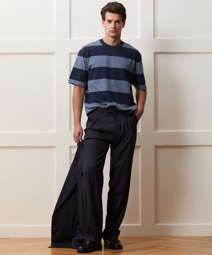 Boxy Jersey Rugby Tee - Deep Springs