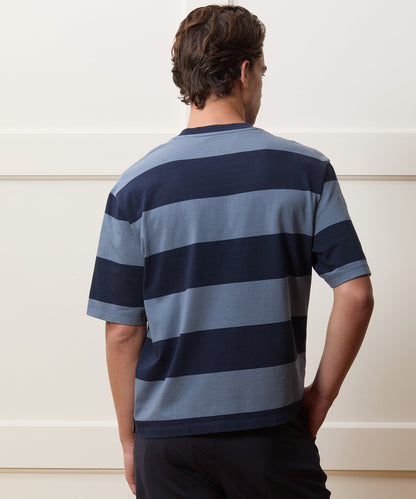 Boxy Jersey Rugby Tee - Deep Springs