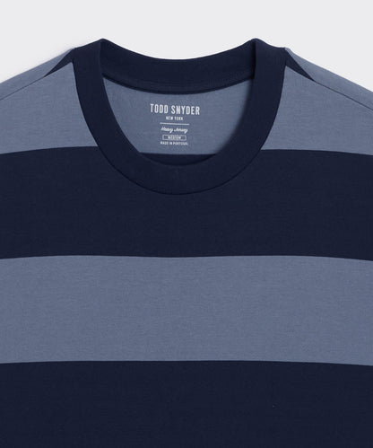 Boxy Jersey Rugby Tee - Deep Springs