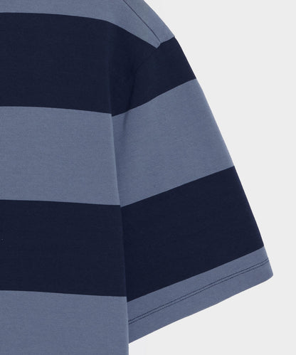 Boxy Jersey Rugby Tee - Deep Springs