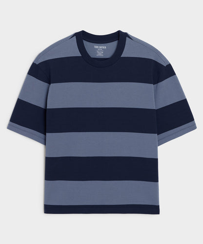 Boxy Jersey Rugby Tee - Deep Springs