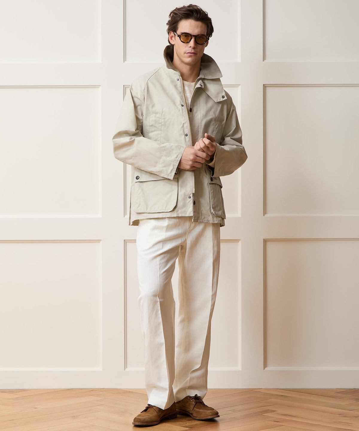 Barbour Bedale Jacket - Clay