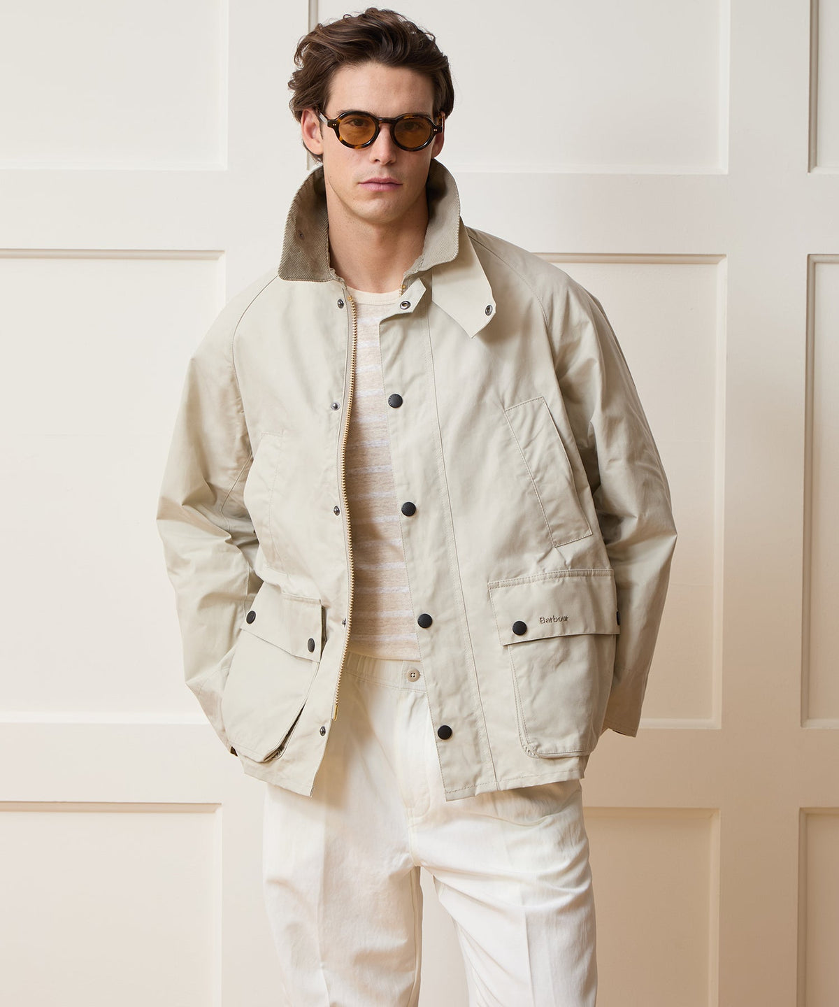 Barbour Bedale Jacket - Clay