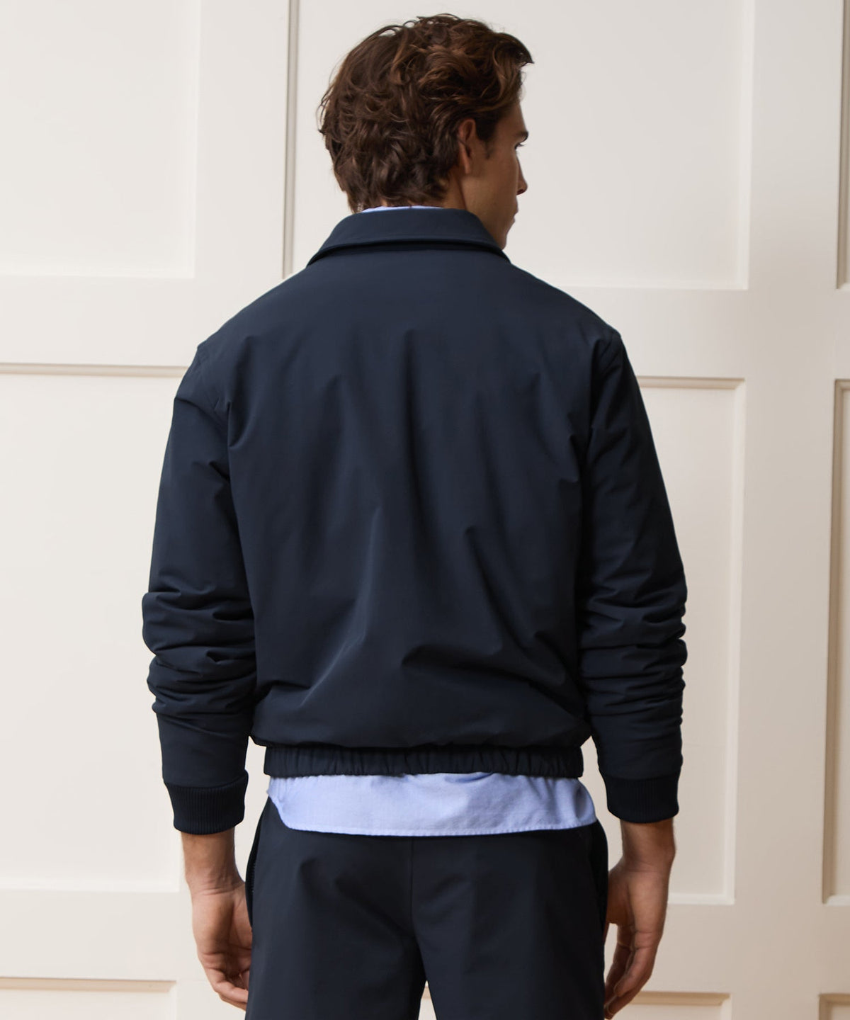 Nylon Quarter-Zip Jacket - Navy