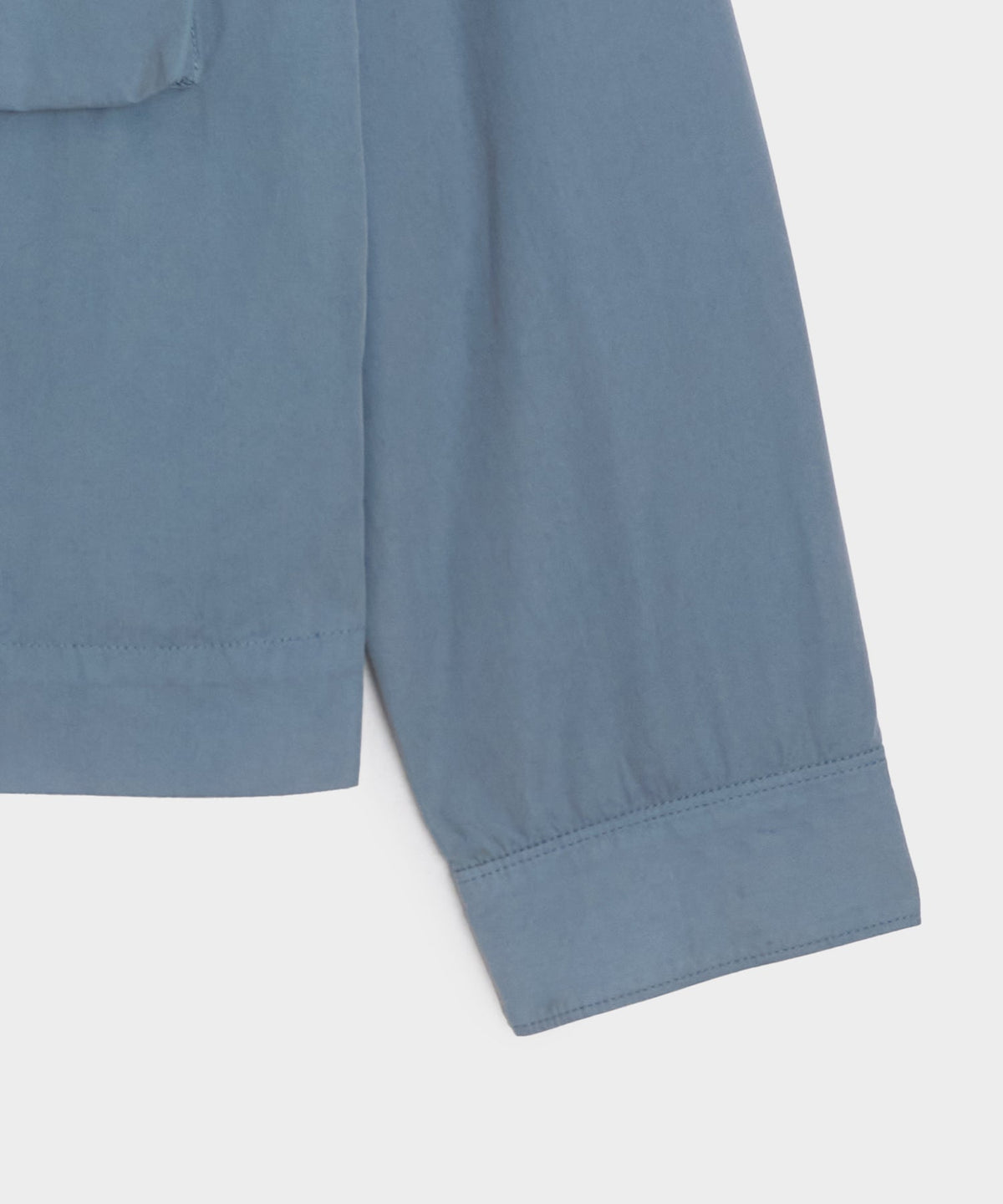 Garment-Dyed Poplin Jacket - Blue