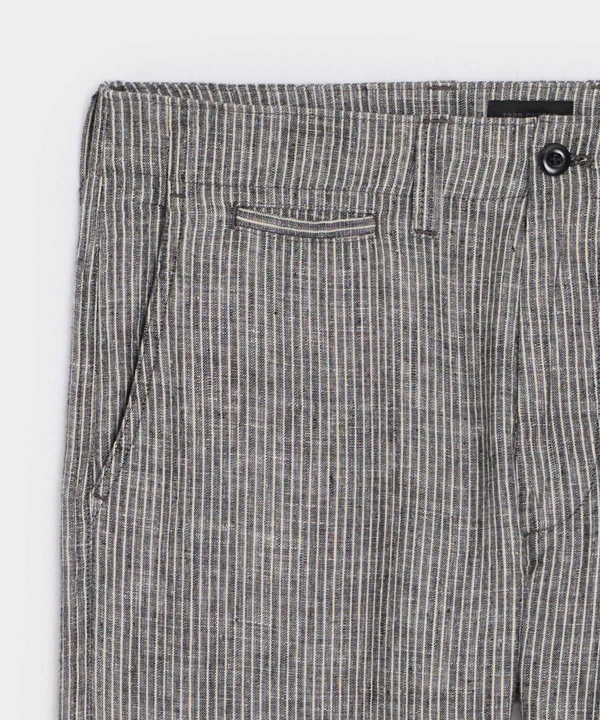 Straight Fit Linen Favorite Pant - Black