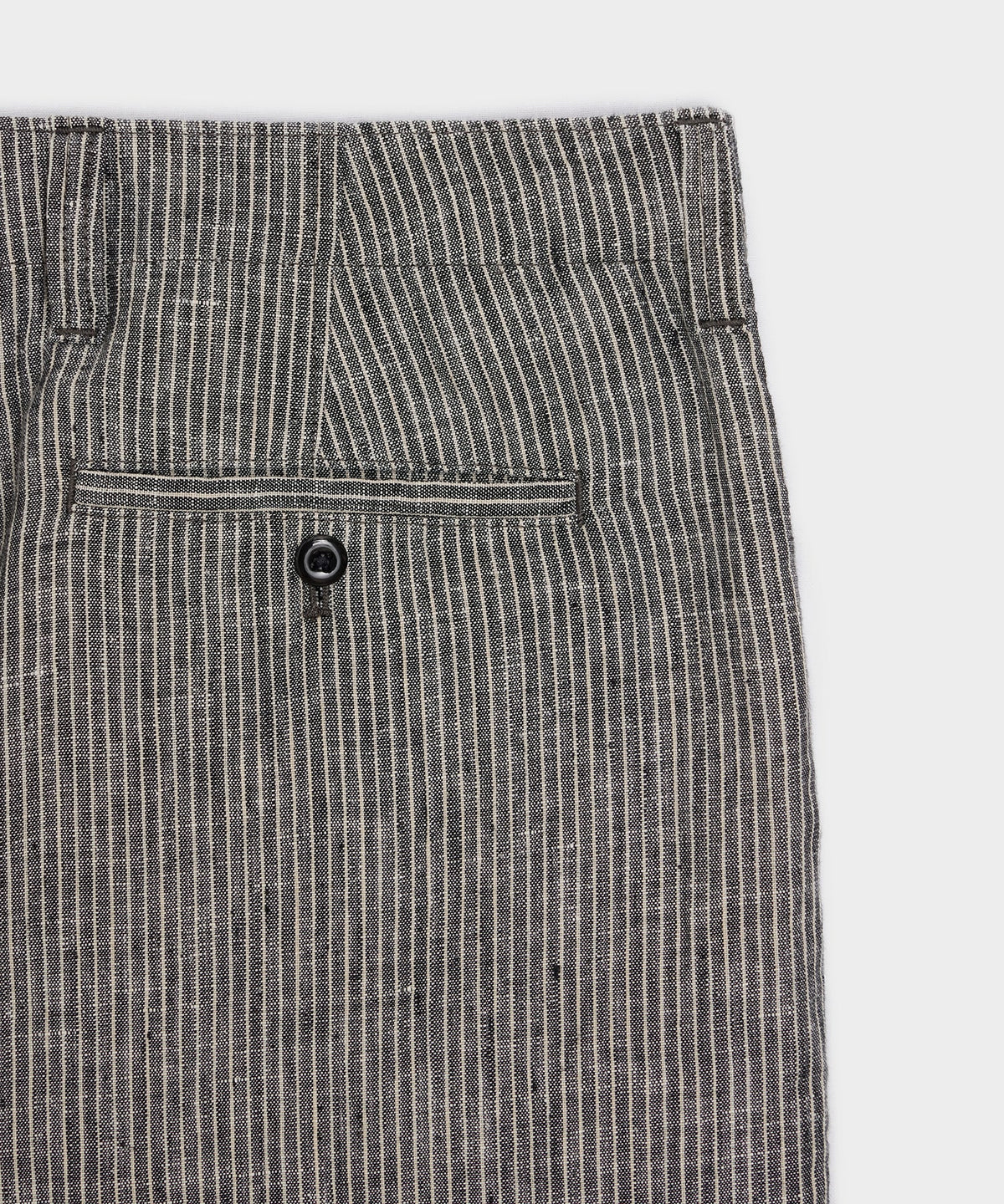 Straight Fit Linen Favorite Pant - Black