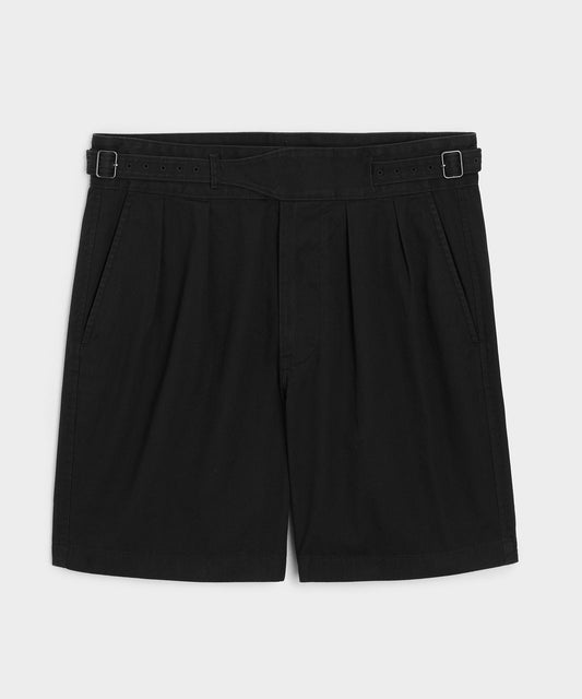 7" Cotton Gurkha Short - Black
