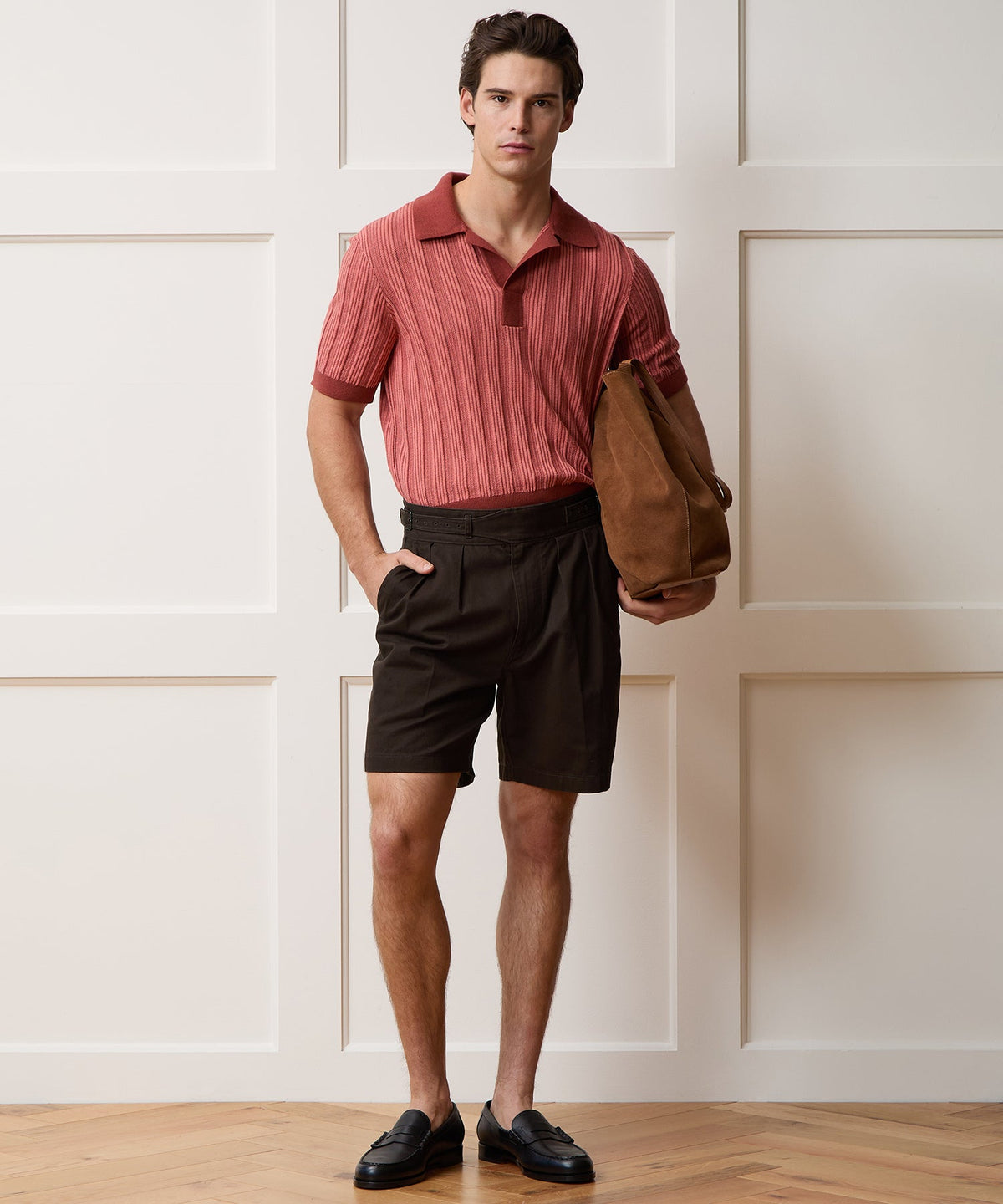7" Cotton Gurkha Short - Dark Brown