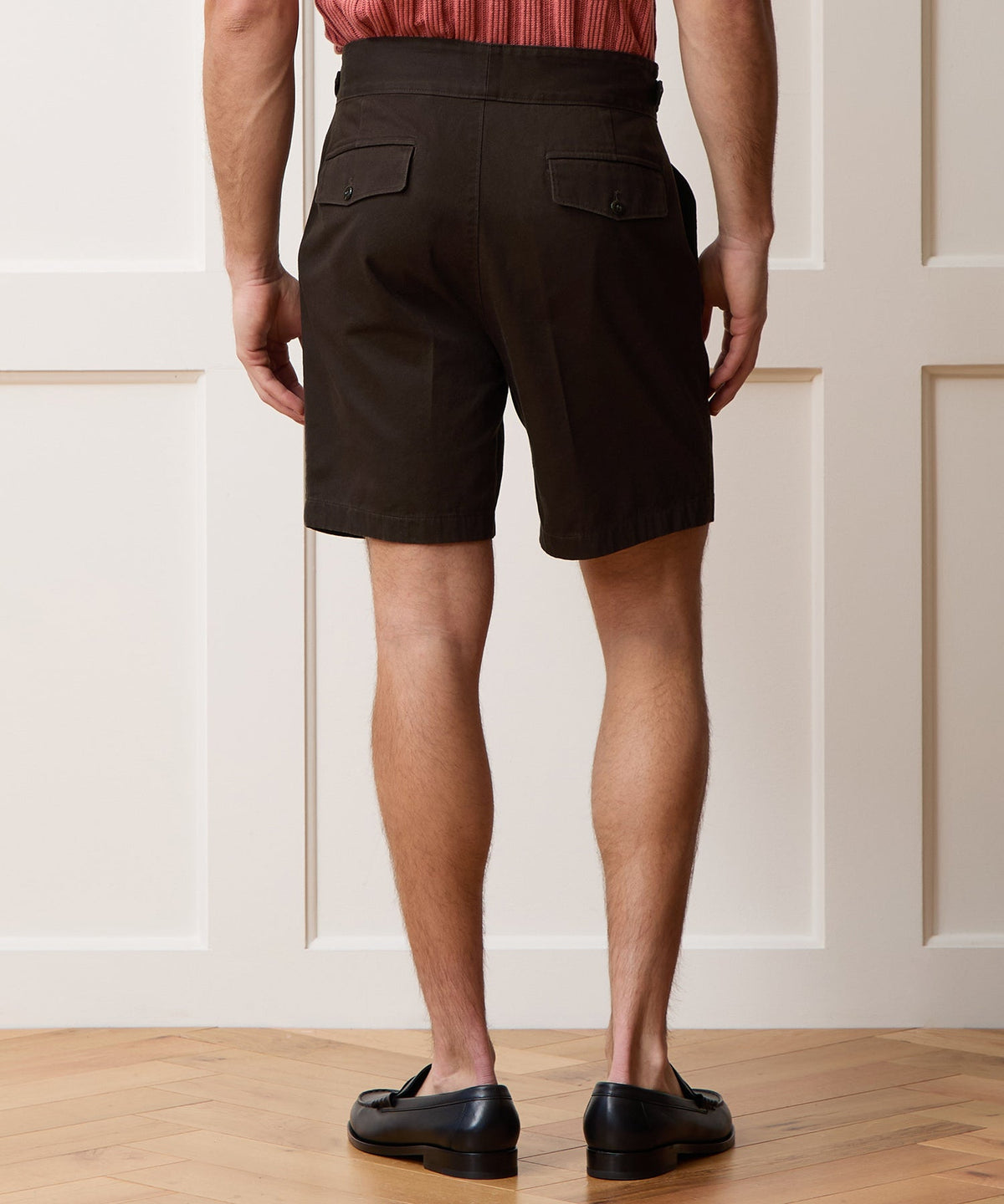 7" Cotton Gurkha Short - Dark Brown