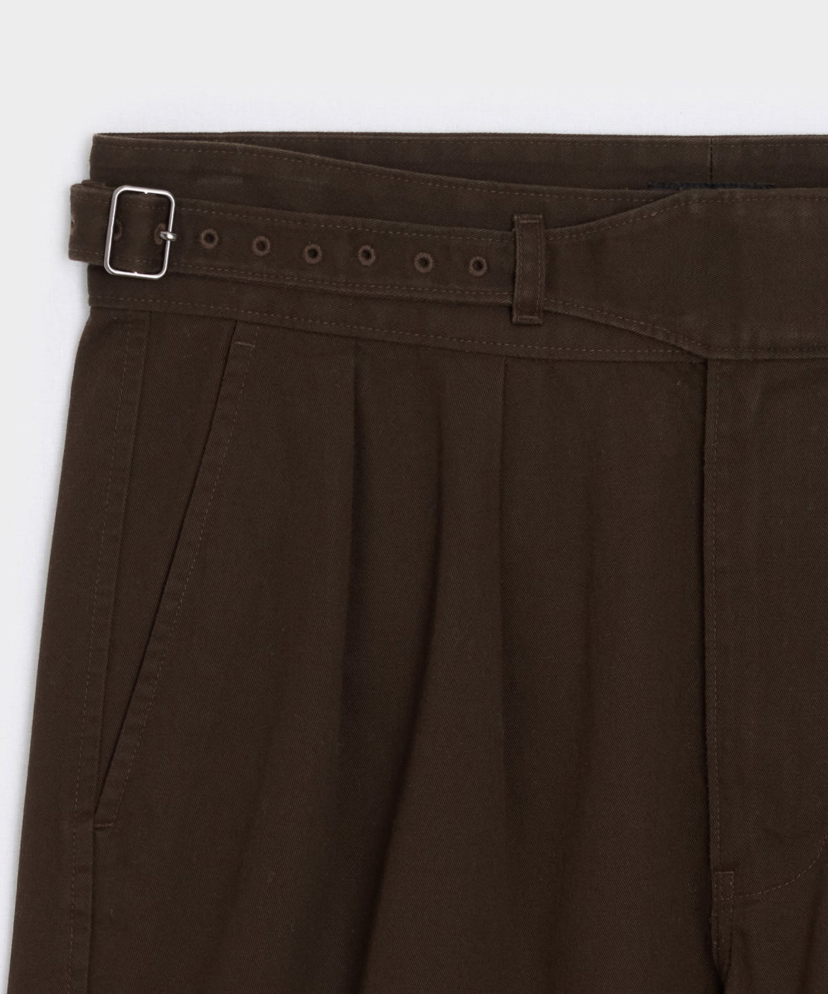 7" Cotton Gurkha Short - Dark Brown
