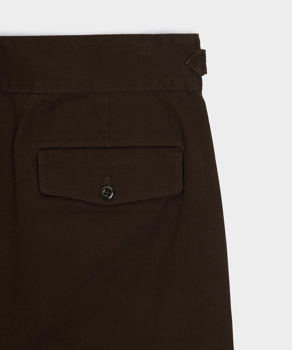 7" Cotton Gurkha Short - Dark Brown