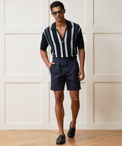 7" Cotton Gurkha Short - Classic Navy