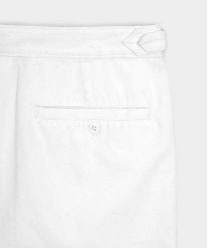 7" Cotton Gurkha Short - White