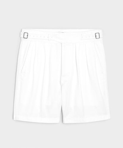 7" Cotton Gurkha Short - White