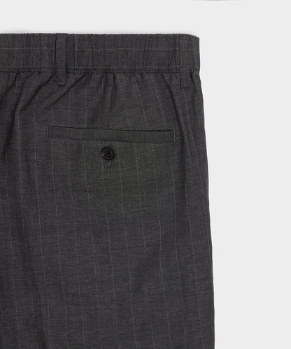 Italian Linen-Wool Officer Trouser - Charcoal