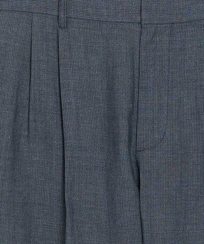 Italian Linen-Wool Officer Trouser - Light Blue