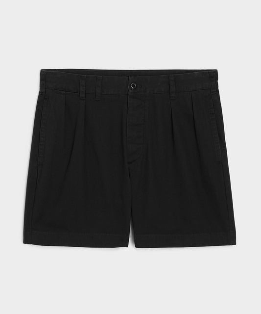 5" Cotton Officer Short - Black