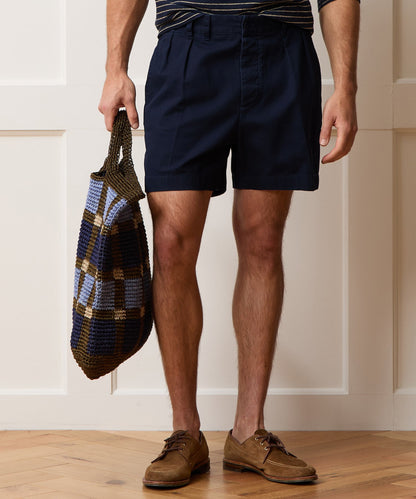 5" Cotton Officer Short - Classic Navy