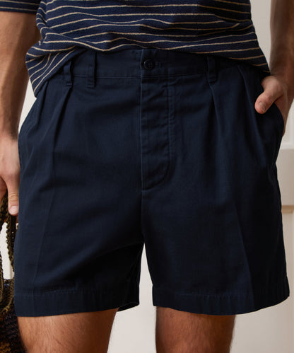 5" Cotton Officer Short - Classic Navy