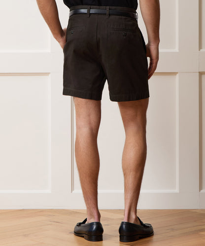 5" Cotton Officer Short - Dark Brown
