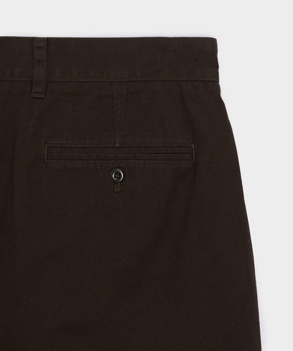 5" Cotton Officer Short - Dark Brown
