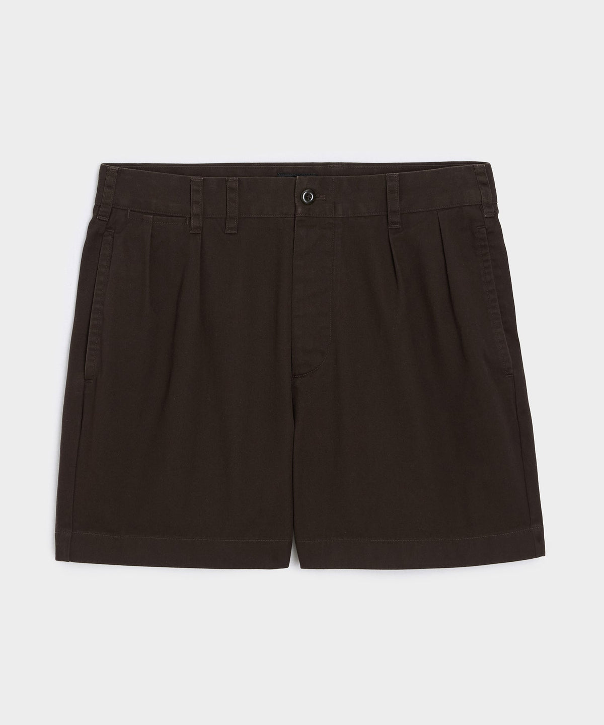 5" Cotton Officer Short - Dark Brown