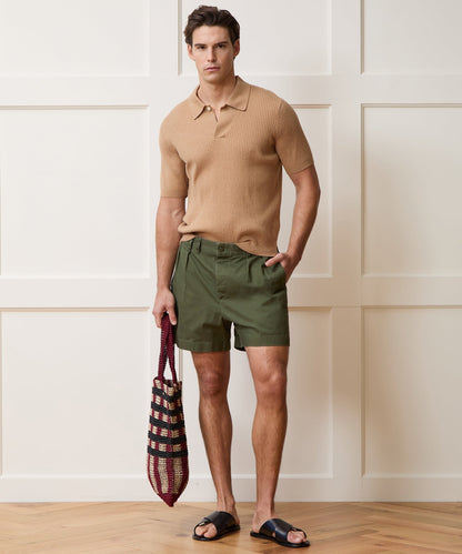 5" Cotton Officer Short - Olive