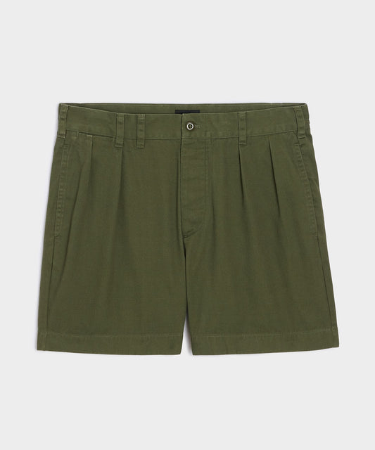 5" Cotton Officer Short - Olive