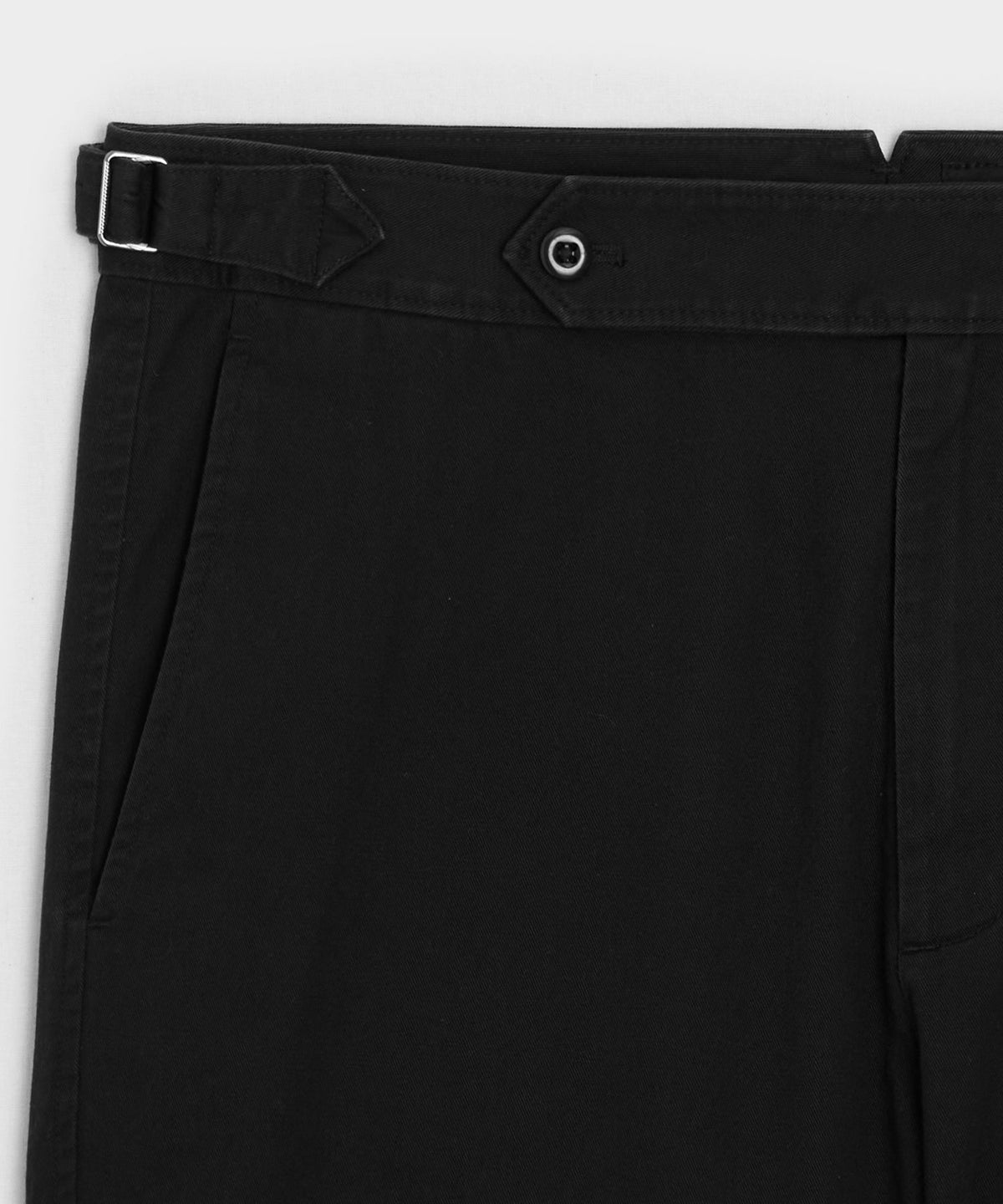 7" Cotton Side Tab Short - Black