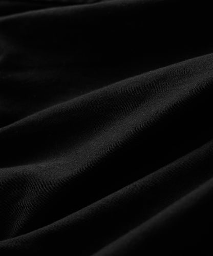 7" Cotton Side Tab Short - Black