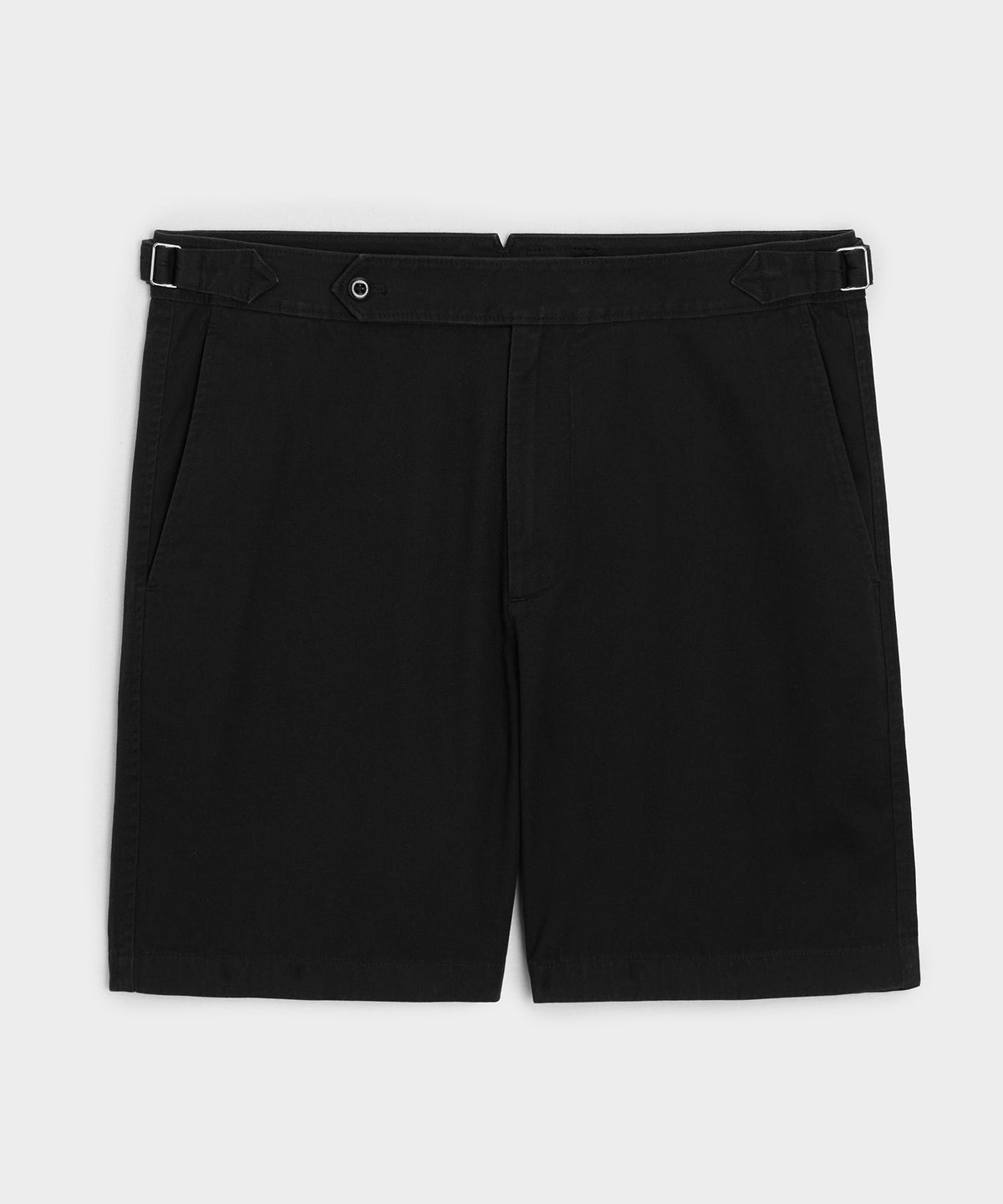 7" Cotton Side Tab Short - Black