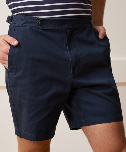 7" Cotton Side Tab Short - Classic Navy