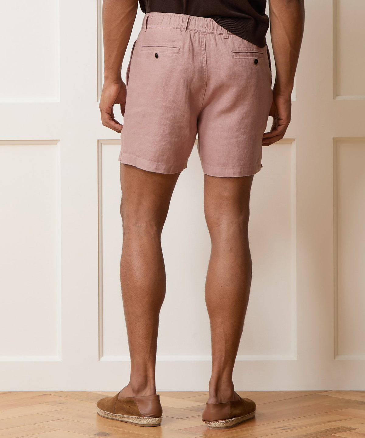 5" Linen Beachcomber Short - Rosy Tan