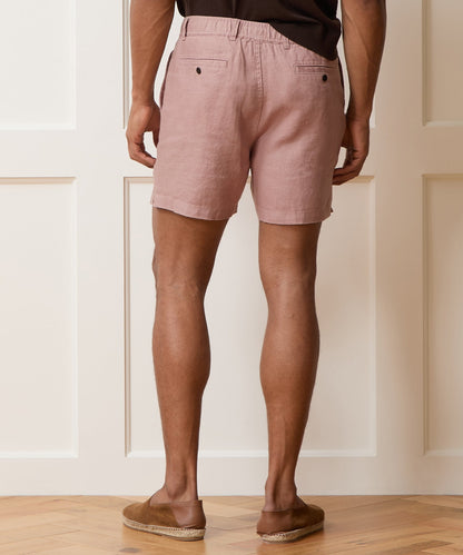 5" Linen Beachcomber Short - Rosy Tan